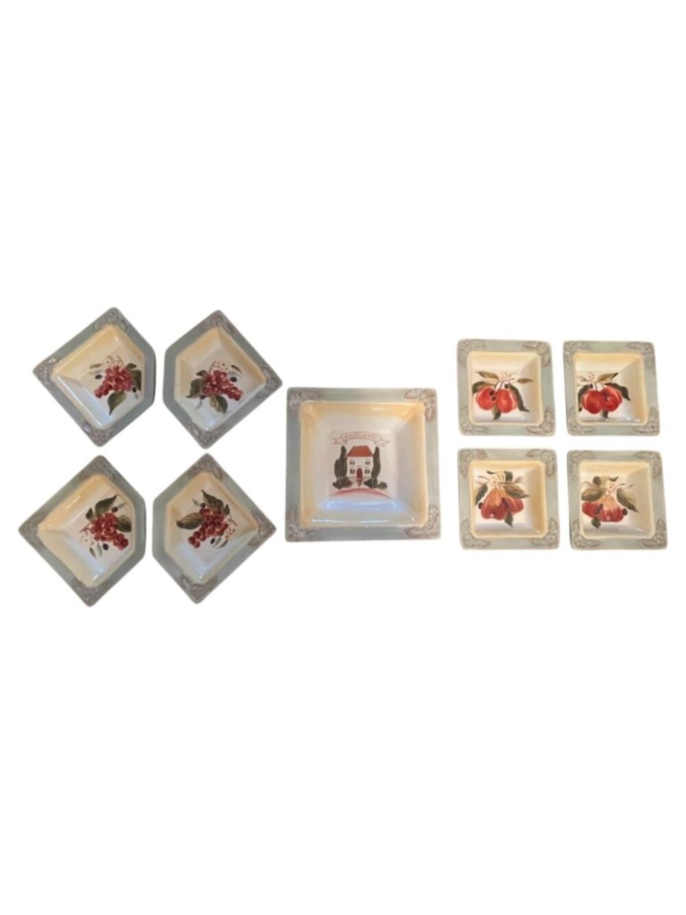 Certified International La Toscana Pamela Gladding Serving Set Collection 9 pcs